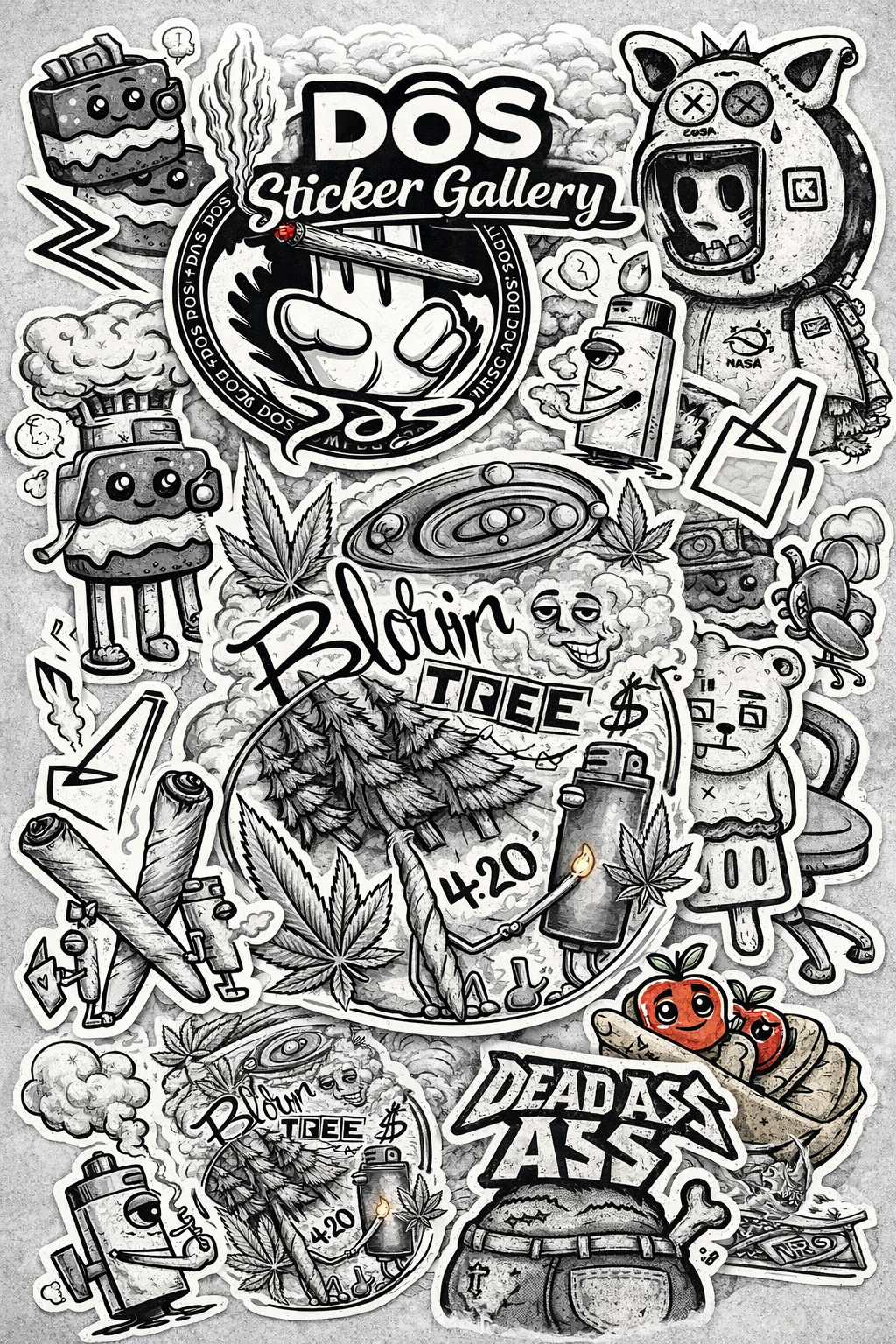 DŌS Mystery sticker Pack