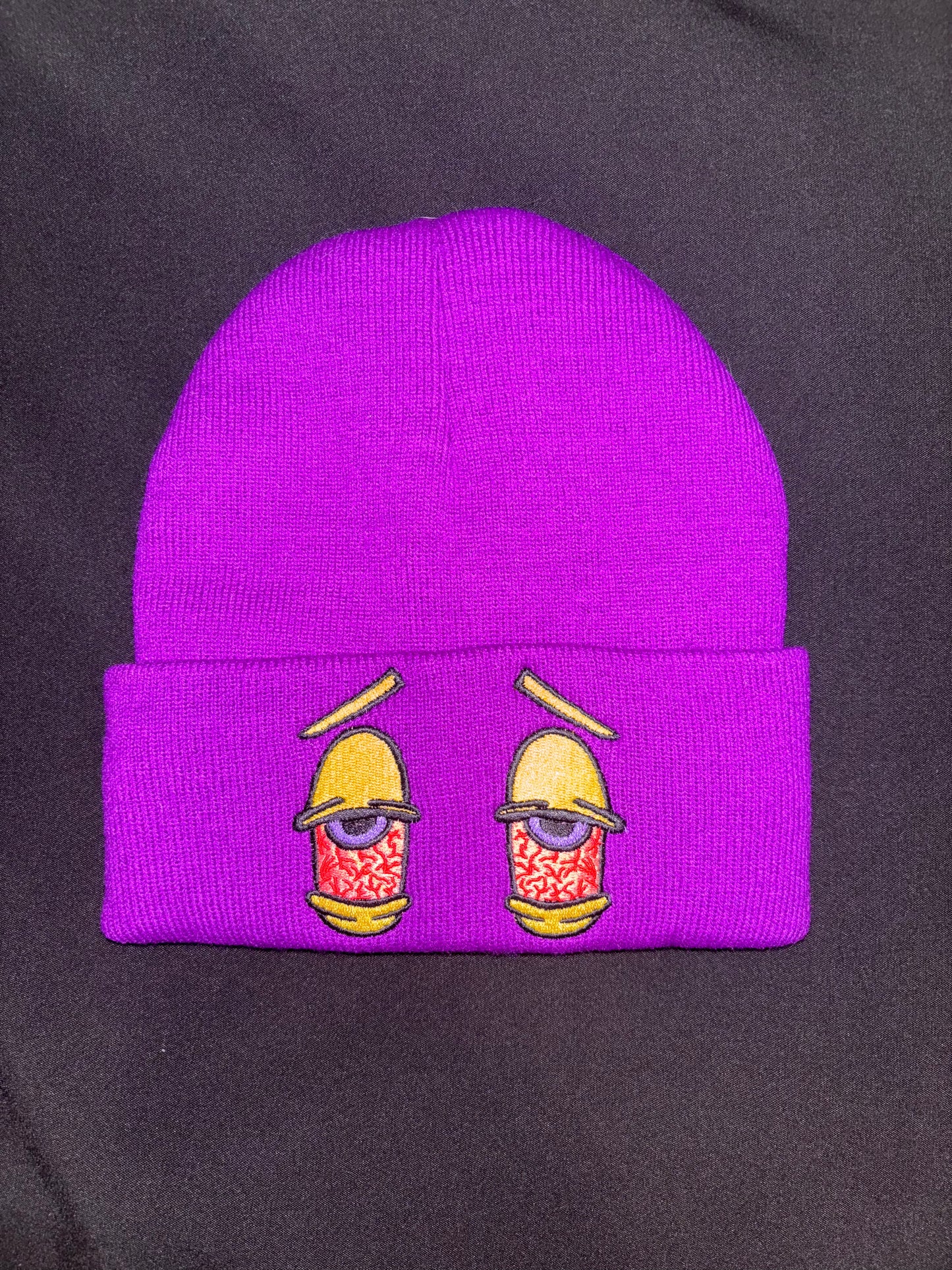 Dark purple beanie