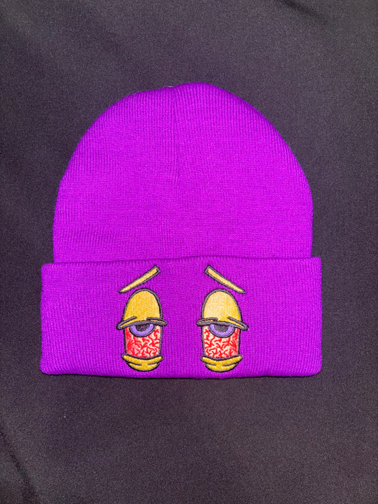 Dark purple beanie