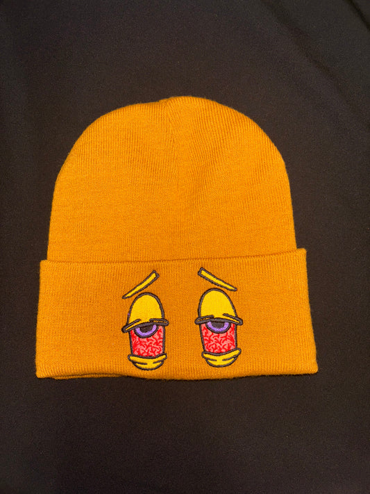 All gold everything beanie